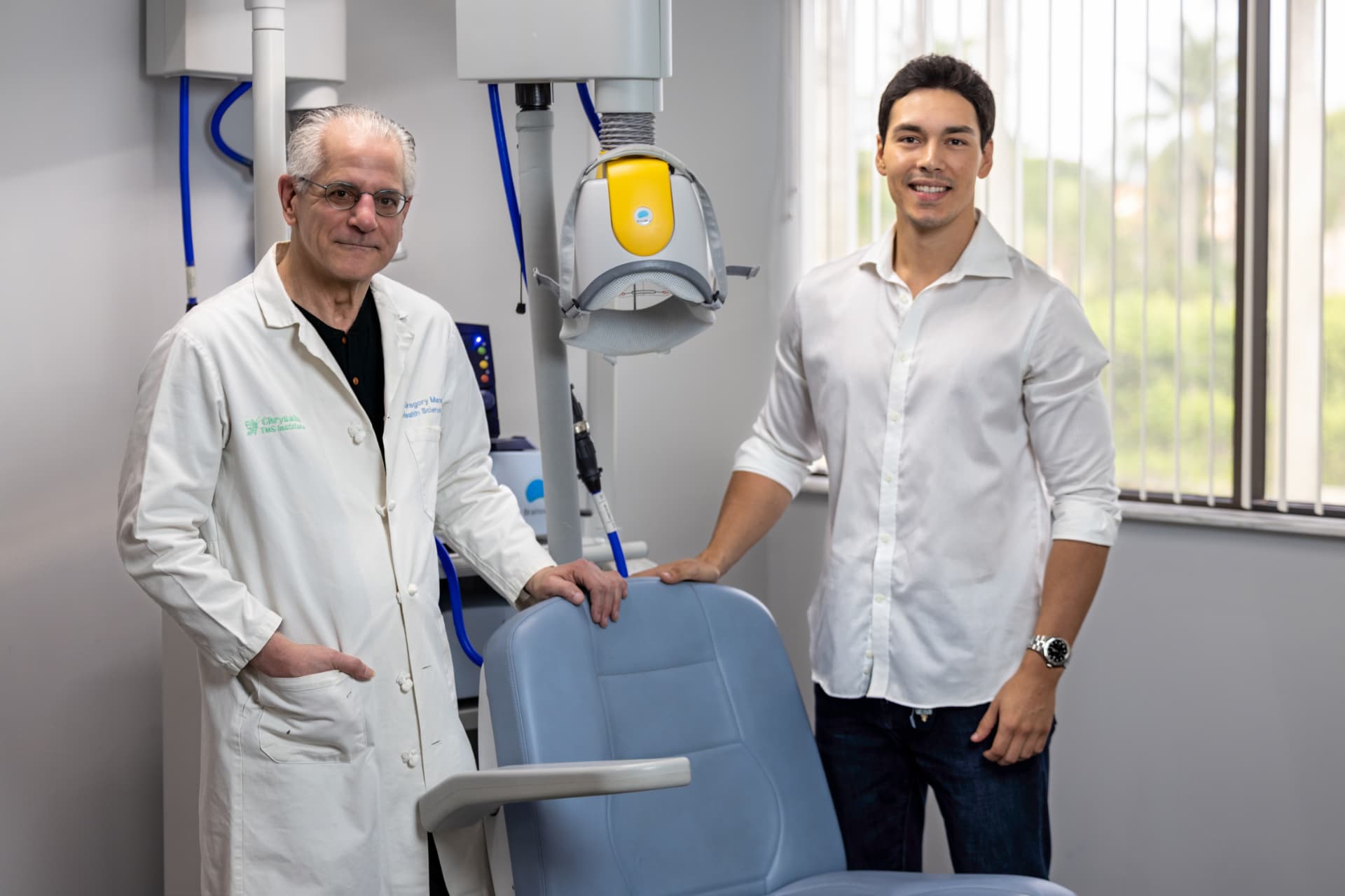 Dr. Gregory Q. Marsella and Salam Patrocinio at Chrysalis TMS Institute